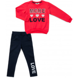Спортивний костюм дитячий Breeze &quot;MORE LOVE&quot; (13269-116G-coral)