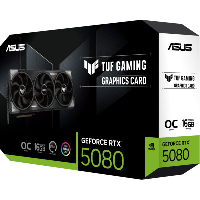 Відеокарта ASUS GeForce RTX5080 16GB TUF OC GAMING (TUF-RTX5080-O16G-GAMING)