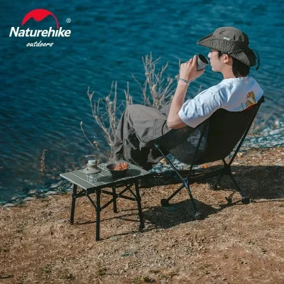 Туристичний стіл Naturehike CNH22JU050 алюміній світло-коричневий (6975641885320)