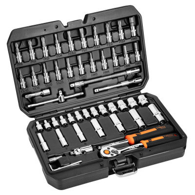 Набір інструментів Neo Tools 73шт, 1/2&quot;, 1/4&quot;, CrV, кейс (10-054)