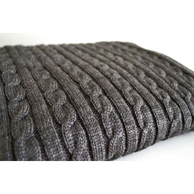 Плед Прованс Soft коси Графіт 90x130 см (12252)