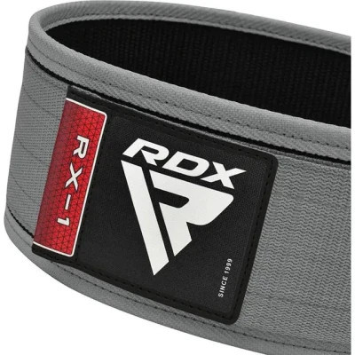 Атлетичний пояс RDX RX1 Weight Lifting Belt Grey S (WBS-RX1G-S)