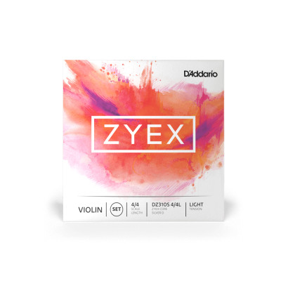 Струни для скрипки D&#039;Addario Zyex Violin String Set 4/4 Medium Tension (Silver D) (DZ310S 4/4M)