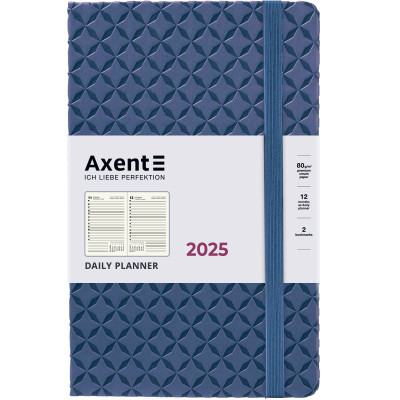 Тижневик Axent датований 2025 Partner Gently 145х210 мм, темне море (8822-25-05-A)