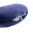 Подушка MirSon для подорожей №8751 Velvet Line 28-0006 Navy blue 50% Memory (2200006348368)