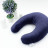 Подушка MirSon для подорожей №8751 Velvet Line 28-0006 Navy blue 50% Memory (2200006348368)