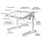 Парта Mealux Ergowood M Multicolor W Energy (BD-800 W/MC Energy)