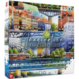 Пазл GoodLoot Imagination: Tytus Brzozowski Warsaw Bridges 1000 елементів (5908305239666)