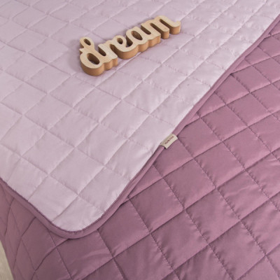 Покривало Viluta стьобане двустороннє Дует Пудрова троянда 210х240 (duet_pudtroyanda_210x240)