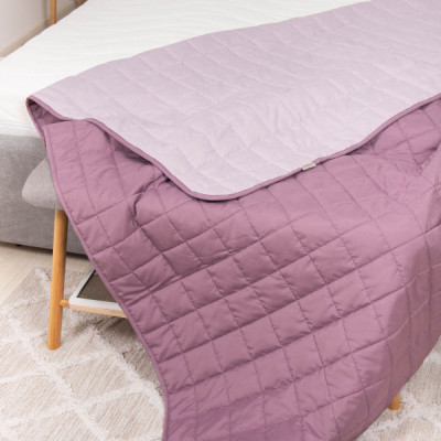 Покривало Viluta стьобане двустороннє Дует Пудрова троянда 210х240 (duet_pudtroyanda_210x240)