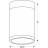 Світильник точковий Candellux 2284262 TUBA (2284262)