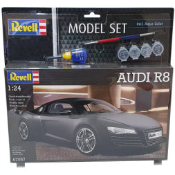 Збірна модель Revell Набір автомобіль Audi R8 рівень 4 масштаб 1:24 (RVL-67057)