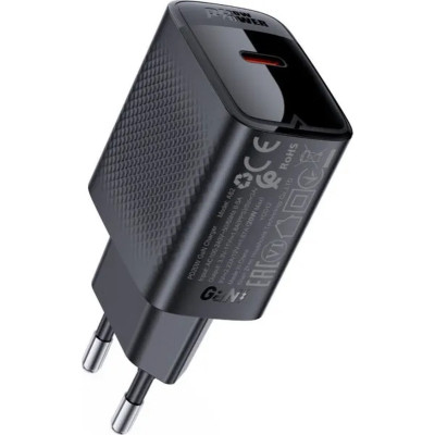 Зарядний пристрій Acefast USB-C 20W + Type-C cable A82 Fast Charger Black (6974316280057)