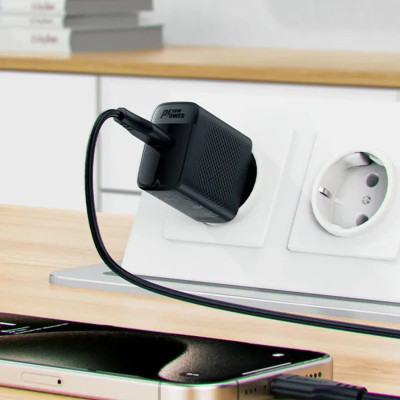 Зарядний пристрій Acefast USB-C 20W + Type-C cable A82 Fast Charger Black (6974316280057)