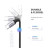Дата кабель USB-C to USB-C 2.0m US261 18W Round Cable Nickel Plating Aluminum Shell Black Ugreen (50152)