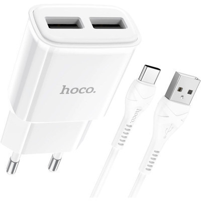 Зарядний пристрій HOCO C88A White (6931474749550)