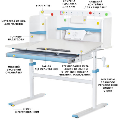 Парта Evo-kids TH-230 Blue (TH-230 W/BL)
