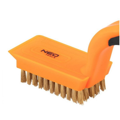Щітка по металу Neo Tools 5х11 рядів, прямий дріт 0.3мм, 180мм, двокомпонентне руків&#039;я (39-031)