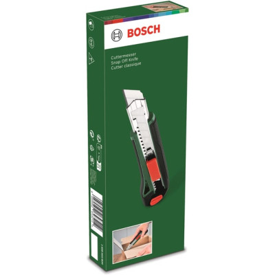 Ніж монтажний Bosch сегментоване лезо 18мм, корпус ABS + TPR (1.600.A03.2V8)