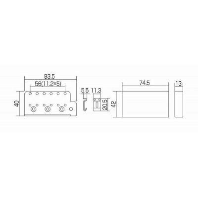 Бридж для гітари Gotoh GE101T C