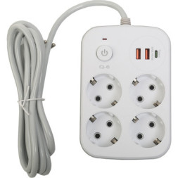 Мережевий фільтр живлення XoKo XK-SP-4-2-1-WH