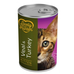 Консерви для котів Lovely Hunter Kitten Veal&amp;Turkey 400 г (LHU45346)