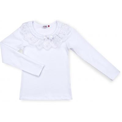 Кофта дитяча Matilda з мереживною оборкою (8430-128G-white)