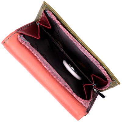 Гаманець ST Leather З натуральної шкіри Різнобарвний (19464)