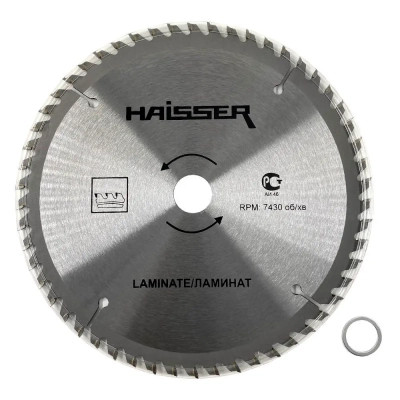 Диск пильний HAISSER по ламінату - 185х20 54 зуб. (22488)