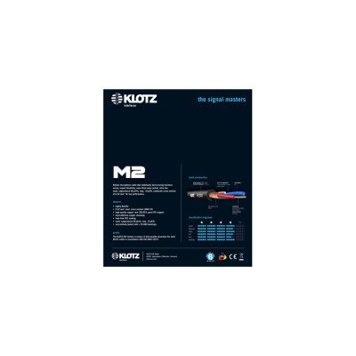 Мікрофонний кабель Klotz M2 Superior Microphone Cable 1 m (228276)