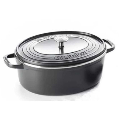 Гусятниця GreenPan Featherweights 25 см, 6,2 л чорна (CC002222-001)