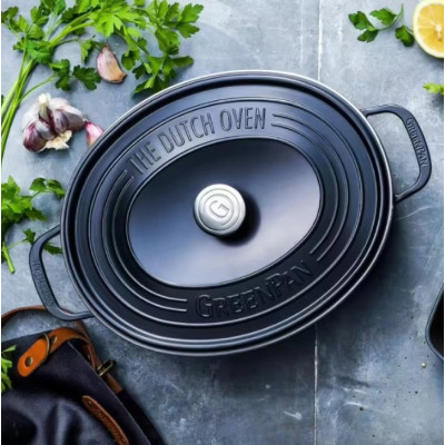 Гусятниця GreenPan Featherweights 25 см, 6,2 л чорна (CC002222-001)