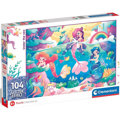 Пазл Clementoni Under the Sea серія Glitter Effect, 104 елементи (20149)