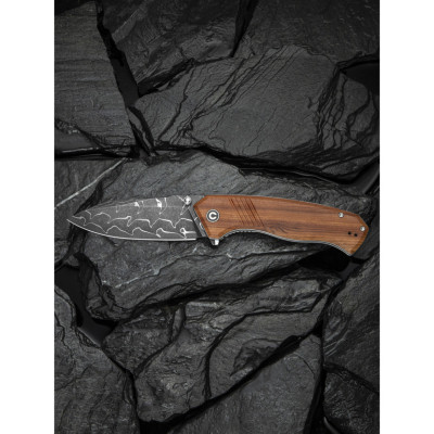 Ніж Civivi Placoid, Wood, Damascus (C23079-DS1)
