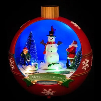 Прикраса декоративна Luville Collectables Куля Новорічна 18.5 х 17 см Червона (8718861435313RED)