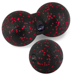 Масажний м'яч PowerPlay PP_4090 EPP набір 2 шт Чорно-червоний (PP_4090_Red)