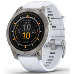 Смарт-годинник Garmin EPIX PRO (g2), 47, Saph, Ti Whitestone, GPS (010-02803-21)