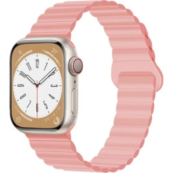 Ремінець до смарт-годинника Drobak Silicone Magnetic Link для Apple Watch All Series Ultra 2 49/45/44/42mm Pink sand (898928)