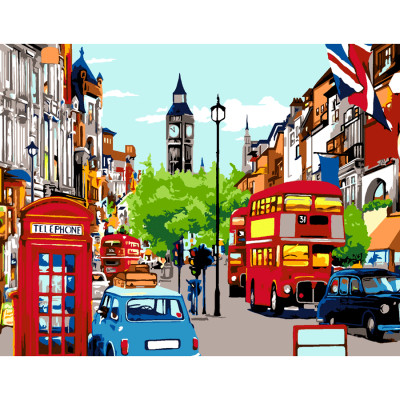 Картина по номерам Rosa Start London Street 35 х 45 см (4823098531494)