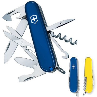 Ніж Victorinox Climber Ukraine Синьо-жовтий (1.3703.2.8)