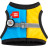 Шлея для собак WAUDOG Clothes з QR паспортом Colors of freedom S1 (227-4020)
