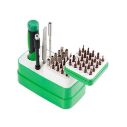 Набір інструментів Bakku BA-3039 48in1, 2 удлинителя, пинцет прямой, присоска, 2 медиатора (BK-3039)