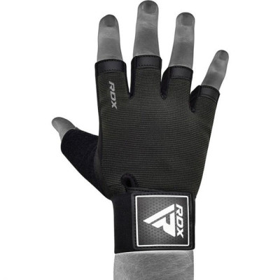 Рукавички для фітнесу RDX T2 Half Black Plus S (WGA-T2HB-S+)