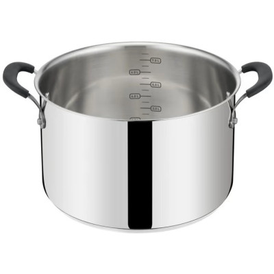Каструля Tefal Jamie Oliver Home Cook, 8.4л, з кришкою, нержавіюча сталь, силікон (E3186375)