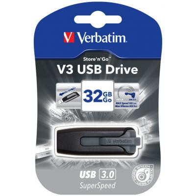 USB флеш накопичувач Verbatim 32GB Store &#039;n&#039; Go Grey USB 3.0 (49173)