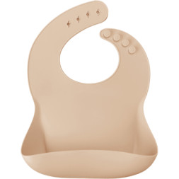 Слинявчик MinikOiOi Basics-Bib силіконовий 100 (Bubble Beige) (101020057)