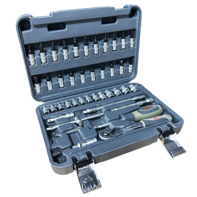 Набір інструментів GTM 46шт. 1/4&quot; 4-14мм, кейс (GTS-046)