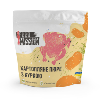 Їжа швидкого приготування Food Mission Пюре картопляне з куркою 75 г (fm.30405)