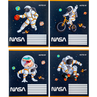 Зошит Kite NASA 12 аркушів, коса лінія (NS24-235)