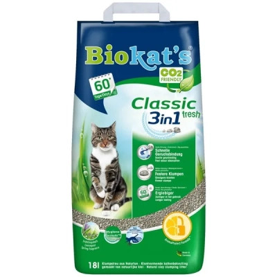Наповнювач для туалету Biokat&#039;s FRESH (3 в 1) 18 л (4002064613796)